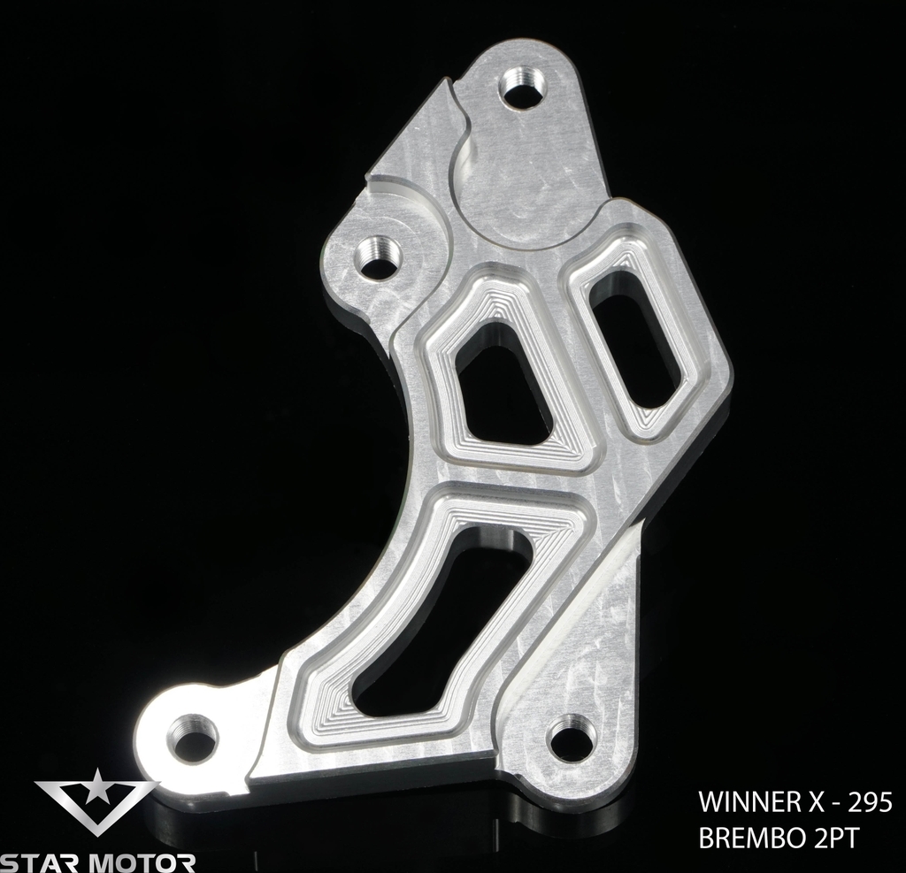 Tai pát trước xe Winner V1,V2,V3 gắn heo 2 Piston, đĩa 220-290mm nhôm CNC