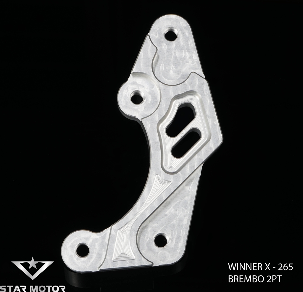 Tai pát trước xe Winner V1,V2,V3 gắn heo 2 Piston, đĩa 220-290mm nhôm CNC