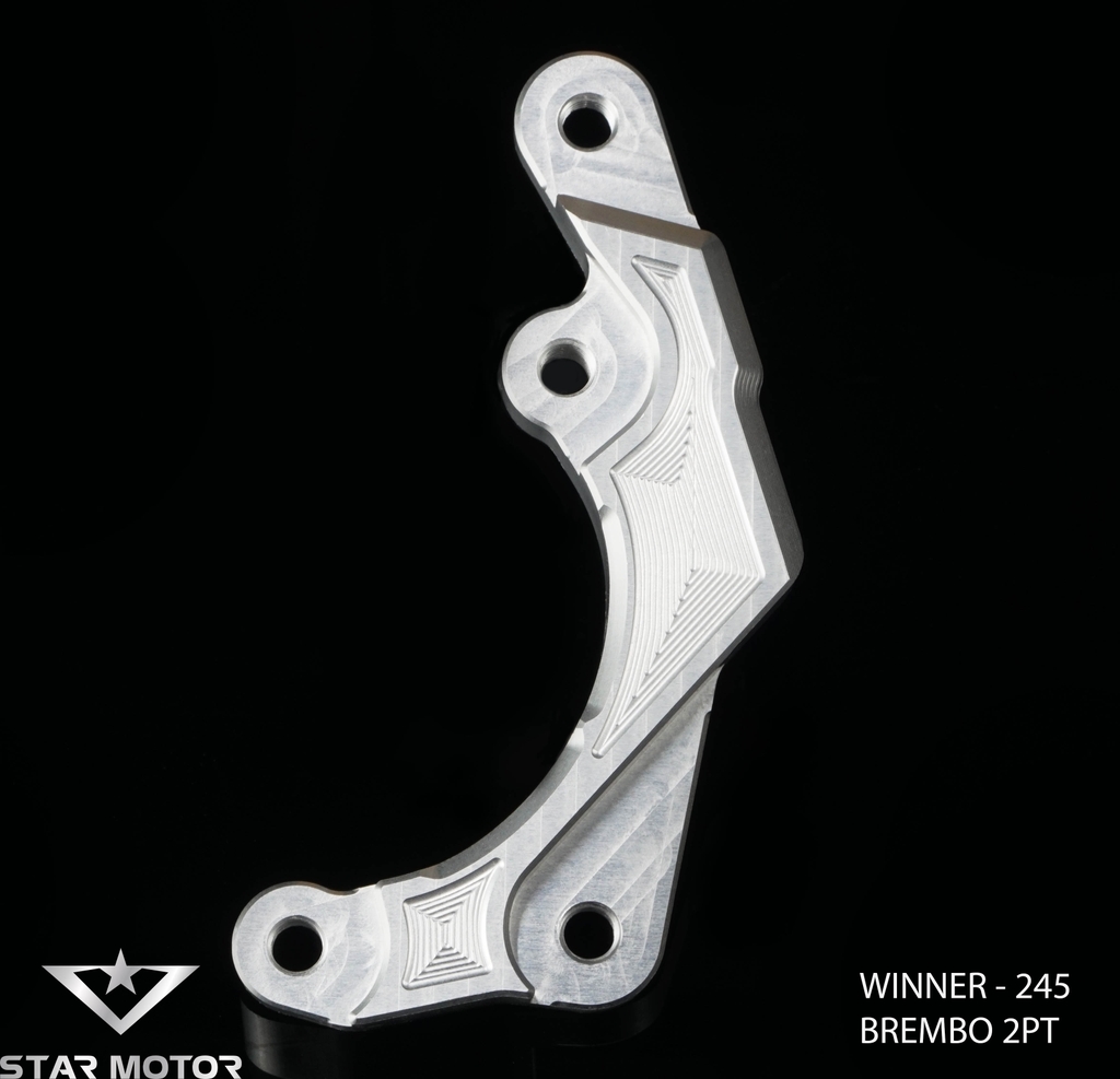 Tai pát trước xe Winner V1,V2,V3 gắn heo 2 Piston, đĩa 220-290mm nhôm CNC