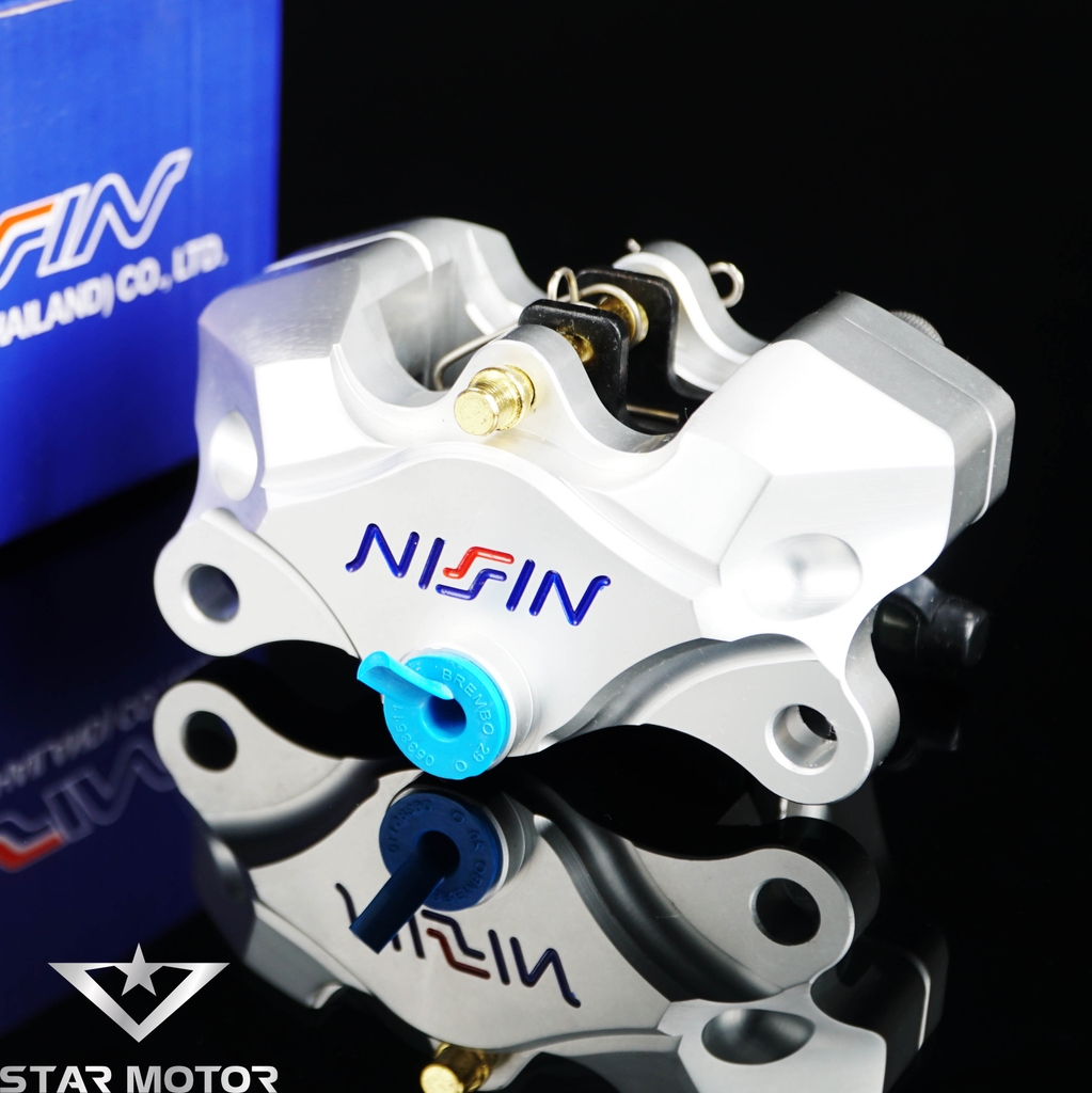 Heo dầu Nissin Moto 2piston kèm pát gắn dành cho các dòng xe