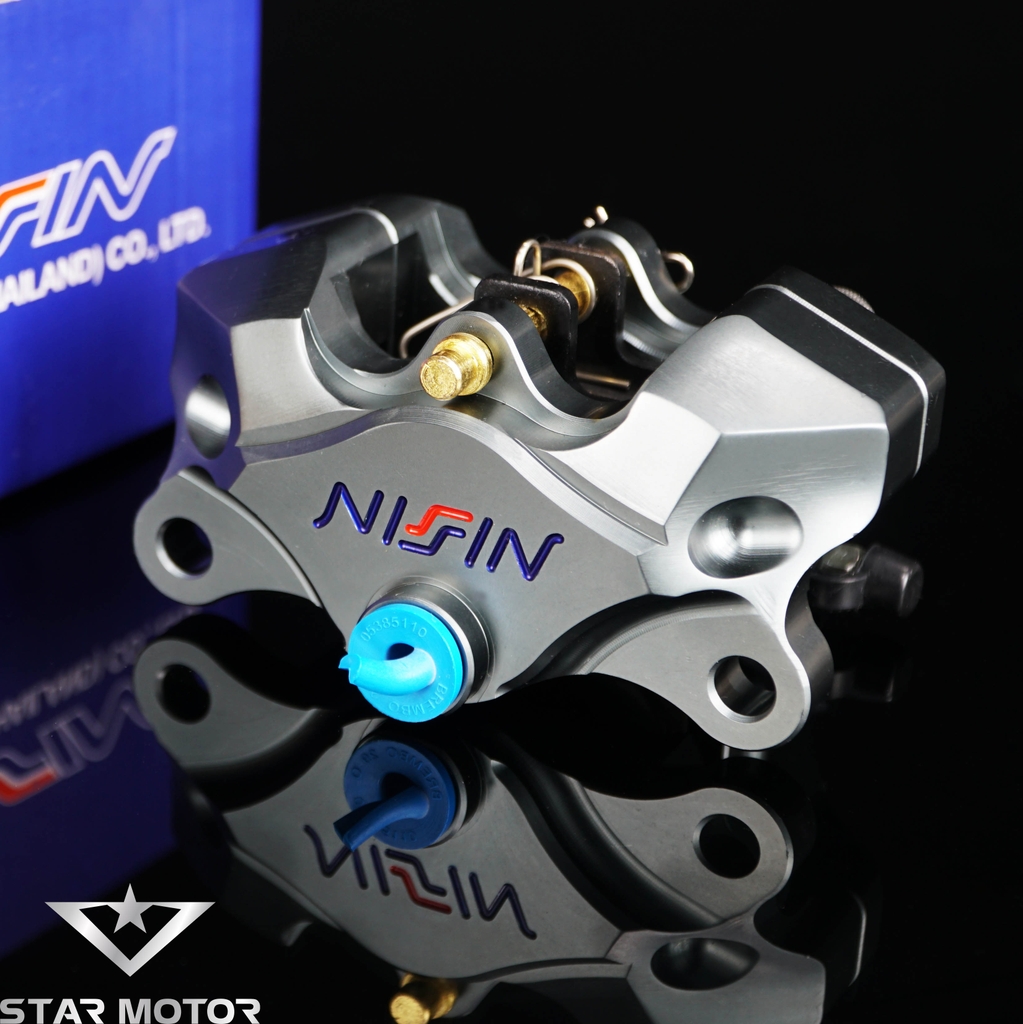 Heo dầu Nissin Moto 2piston kèm pát gắn dành cho các dòng xe