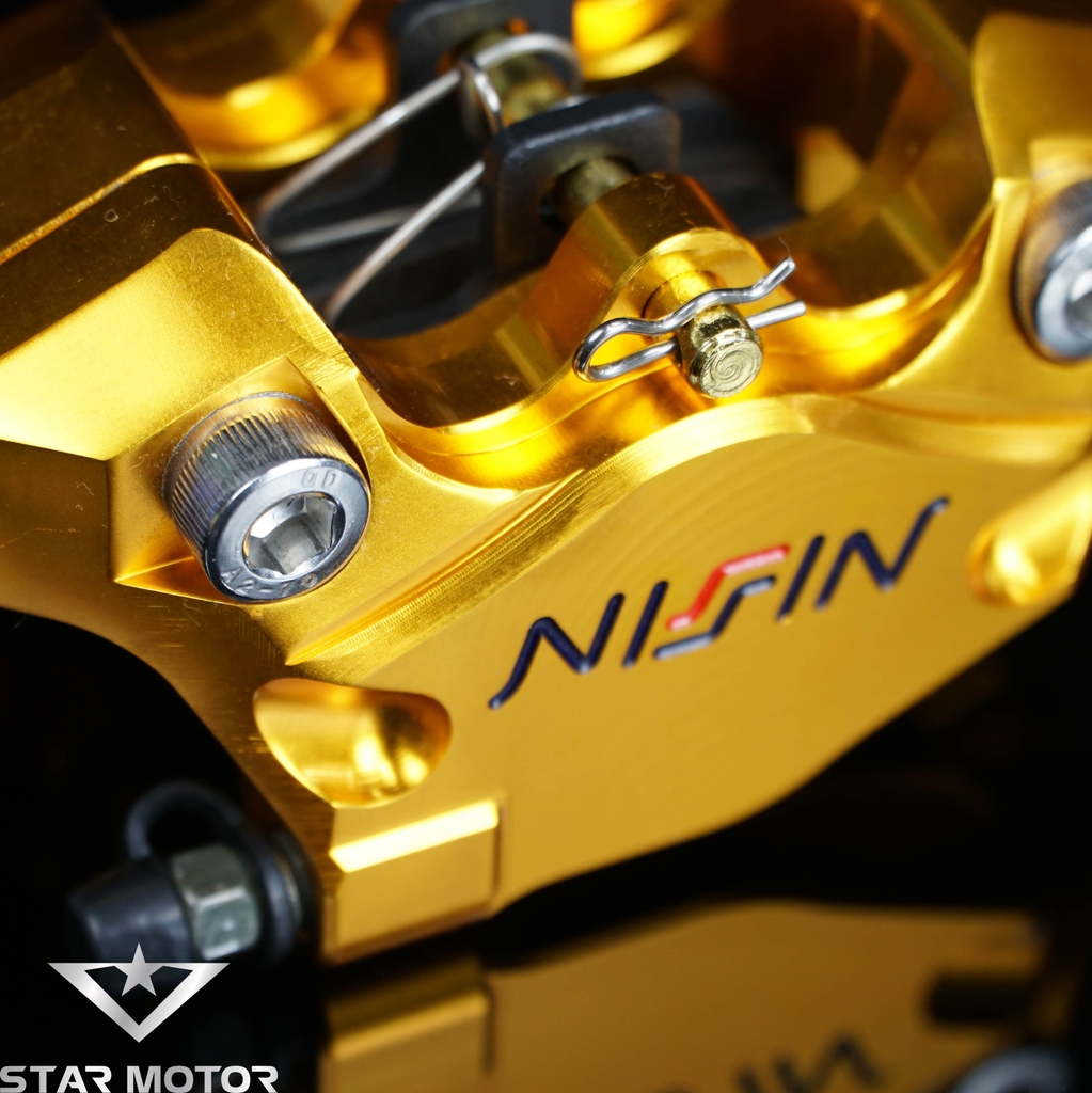 Heo dầu Nissin Moto 2piston kèm pát gắn dành cho các dòng xe