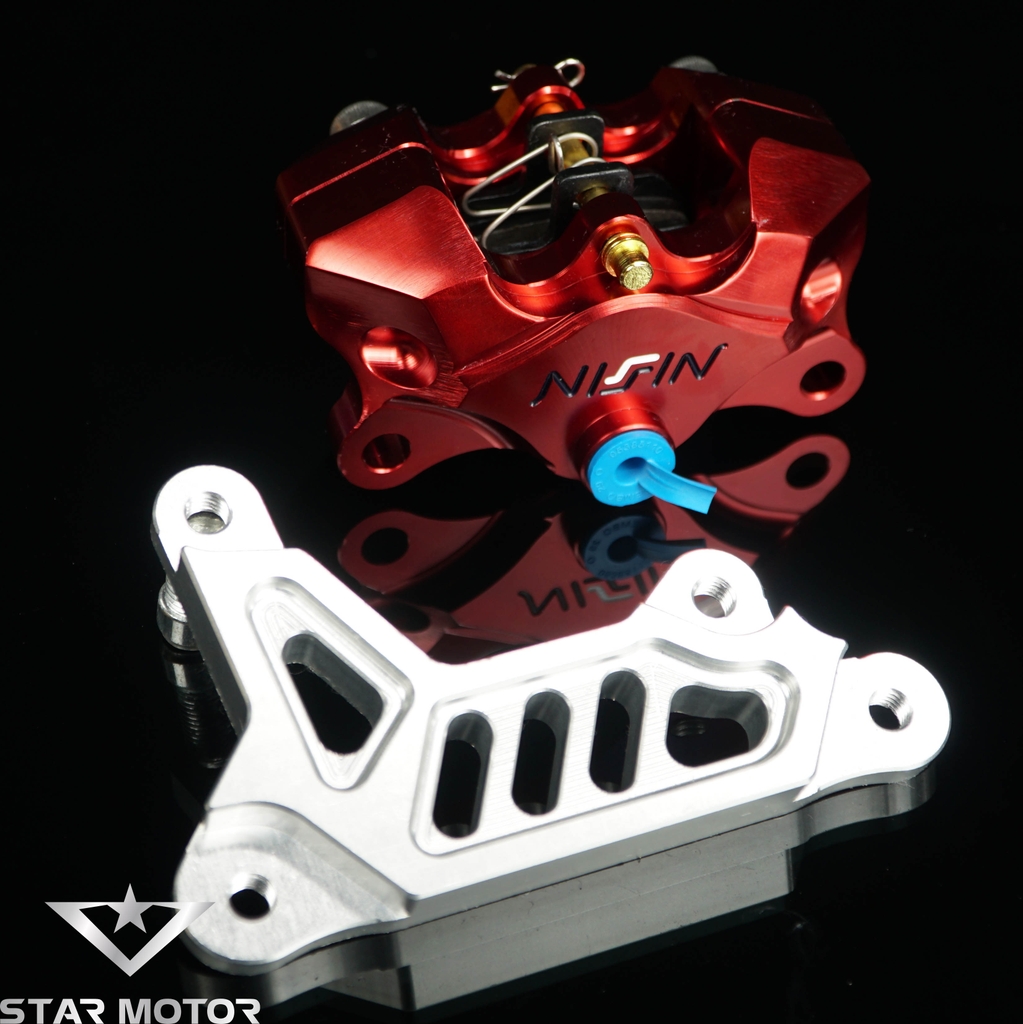 Heo dầu Nissin Moto 2piston kèm pát gắn dành cho các dòng xe
