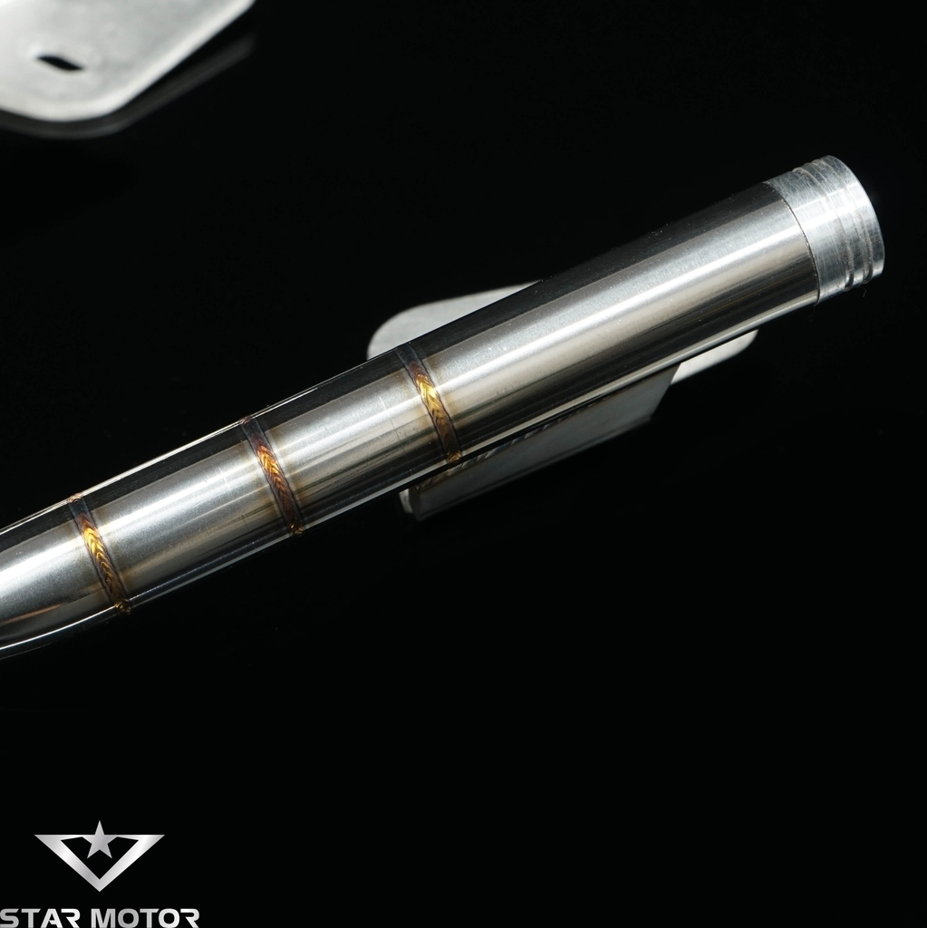 Tay xách, cảng sau Exciter 155 inox 304 mối hàn mũi tên