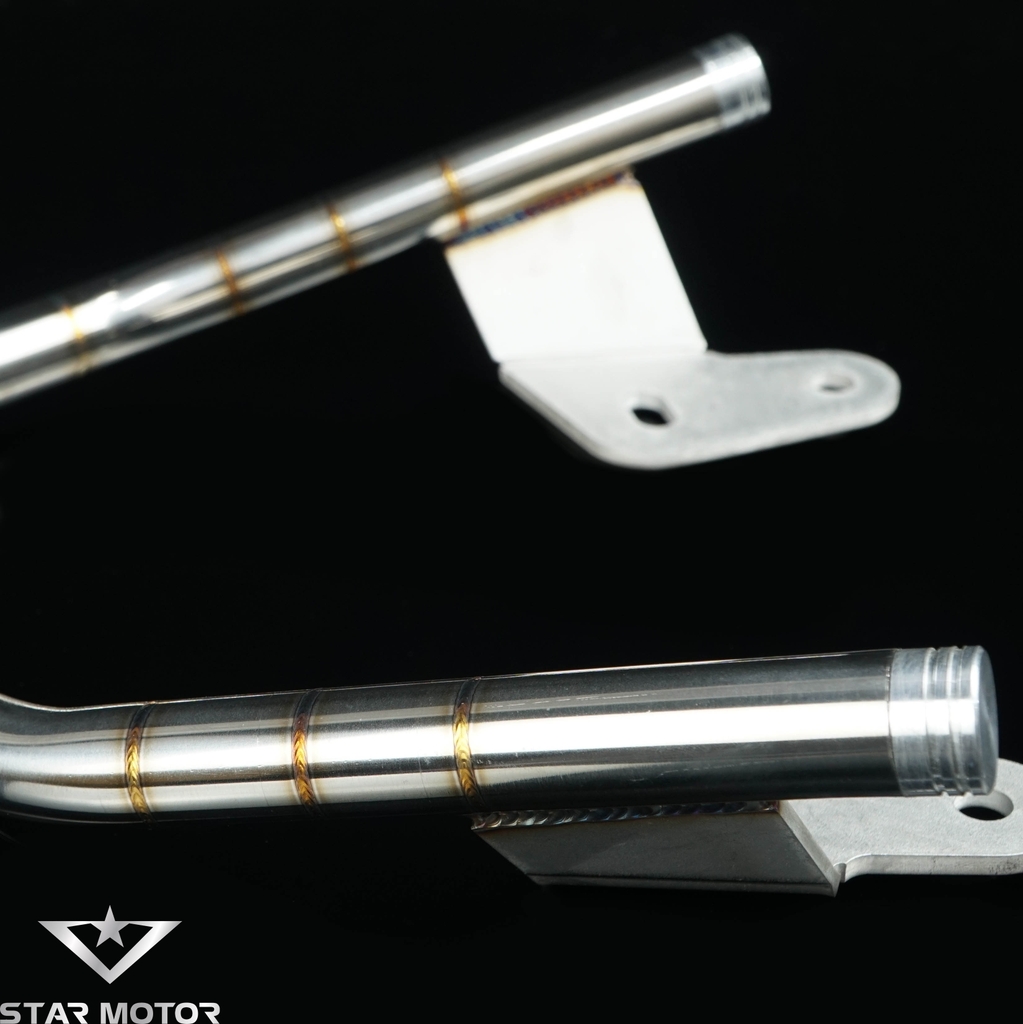 Tay xách, cảng sau Exciter 155 inox 304 mối hàn mũi tên