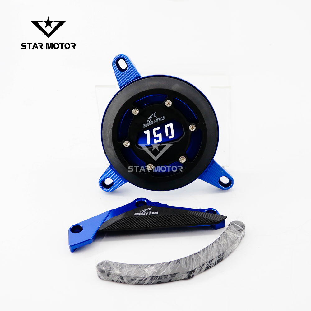 Ốp lốc máy Exciter 150 Shark Power Chính Hãng nhôm CNC