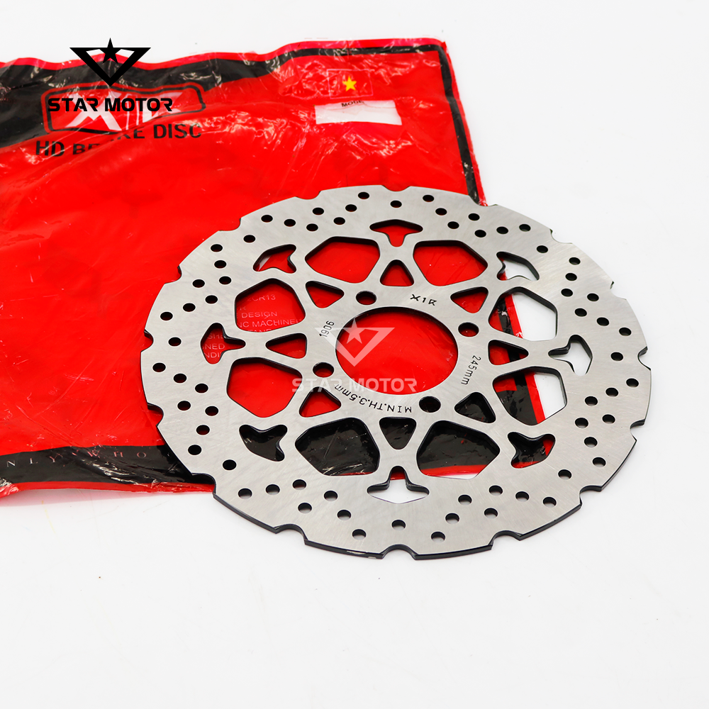 Đĩa Phanh Trước X1R Chính hãng gắn Exciter 150- 155 Loại 4 Lỗ 245mm gắn mâm bản nhỏ