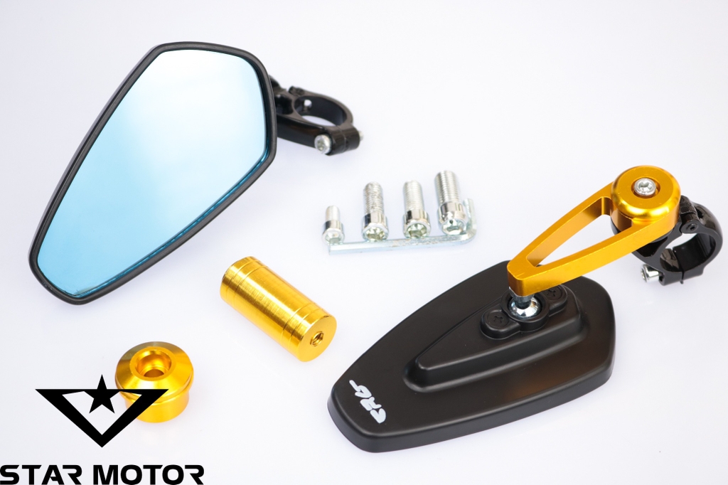 Gương - kiếng gù chân gương CRG V1 nhôm CNC lắp chân gương các dòng xe mặt kính xanh chống loá