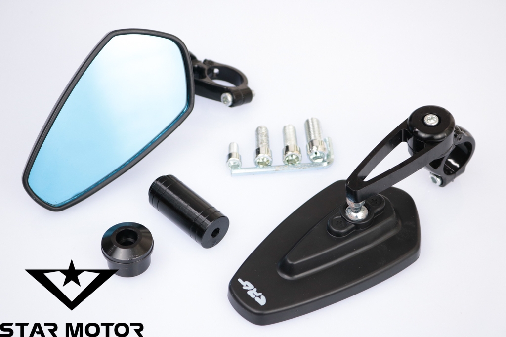 Gương - kiếng gù chân gương CRG V1 nhôm CNC lắp chân gương các dòng xe mặt kính xanh chống loá