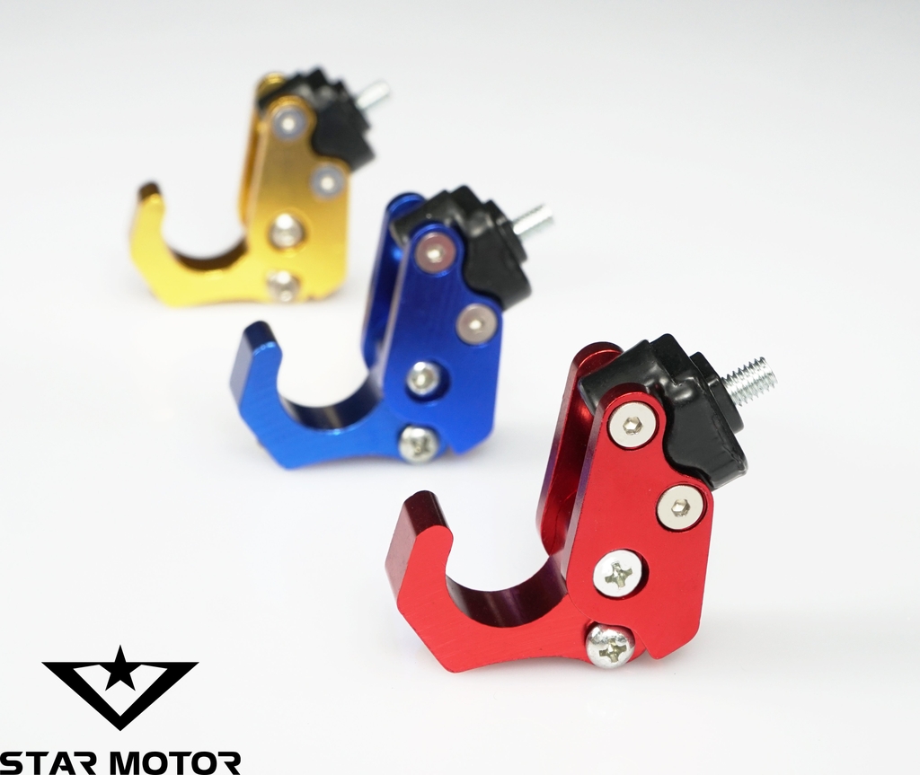 Móc treo đồ, móc Biker nhôm CNC phù hợp cho mọi dòng xe - có thể gập gọn