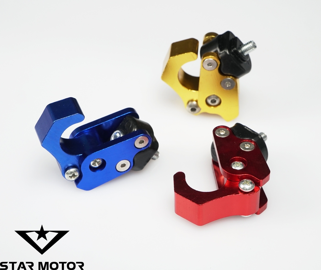Móc treo đồ, móc Biker nhôm CNC phù hợp cho mọi dòng xe - có thể gập gọn
