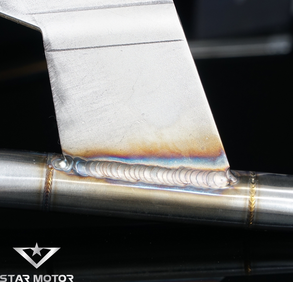 Tay xách, cảng sau inox 304 dành cho xe Sirius from vểnh - mối hàn mũi tên