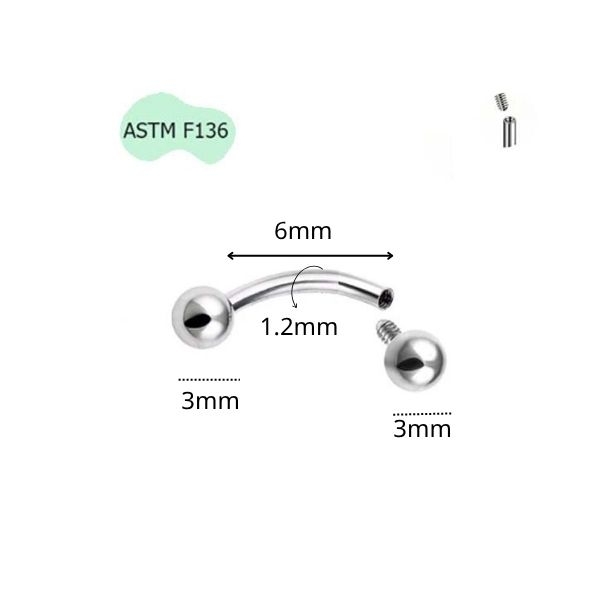 Khuyên đa năng Titan ren trong - Phù hợp nhiều vị trí
