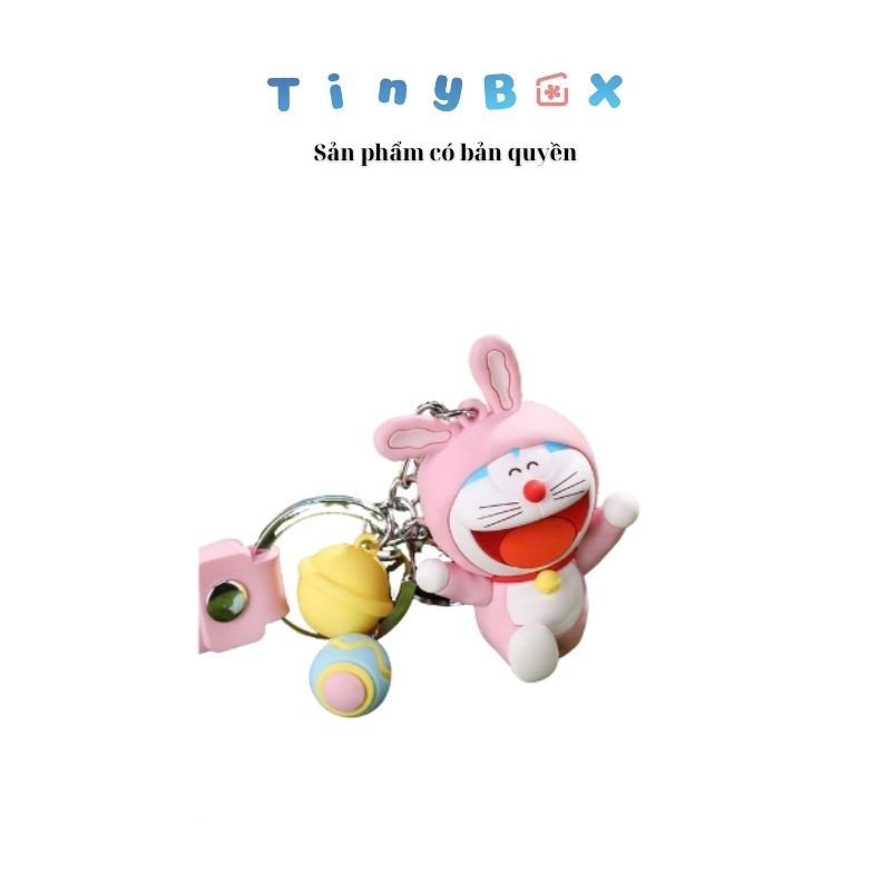 Móc chìa khóa có hương thơm Doraemon - Thỏ hồng