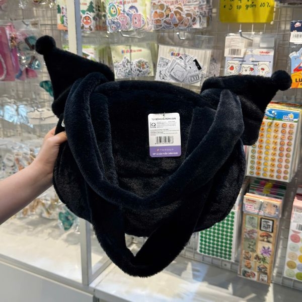 Túi bông Kuromi đen