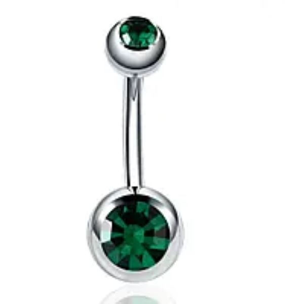 Khuyên rốn đính đá RUBY BLINK - 20 màu