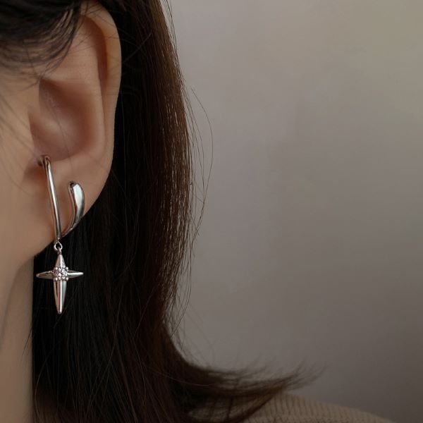 Bông tai kẹp cá tính, phong cách Unisex