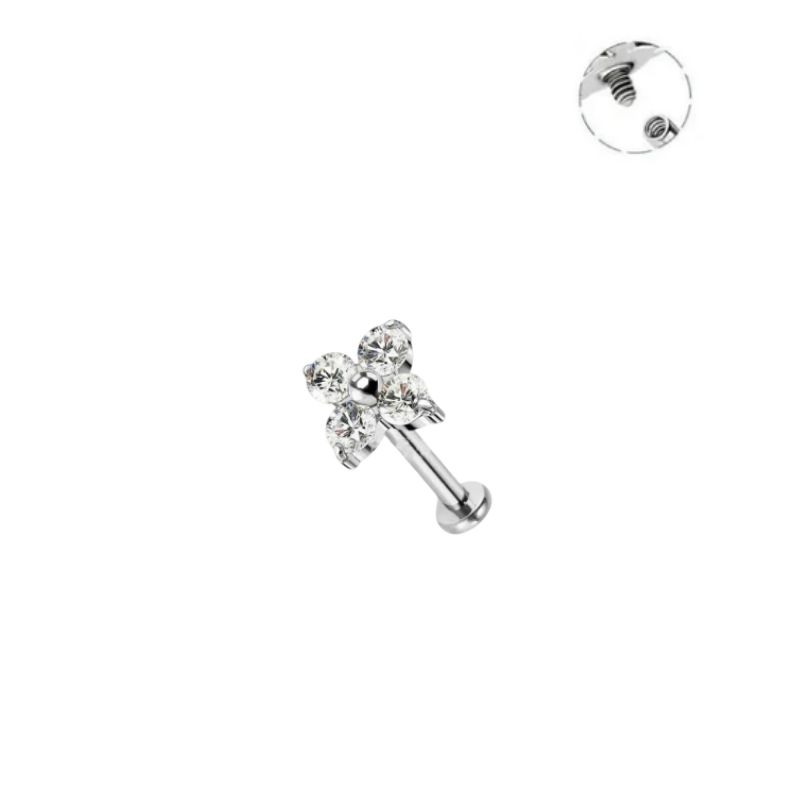 Hoa tai 4 cánh mini dễ thương (màu mới)