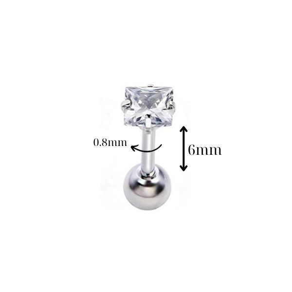 Hoa tai hình vuông thân mỏng - GIÁ RẺ - AN TOÀN