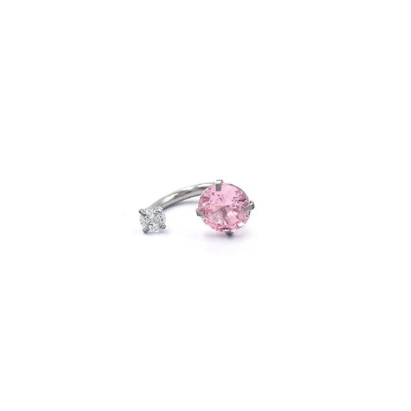 Khuyên đá chữ U - 1.2*8mm - Có 5 màu