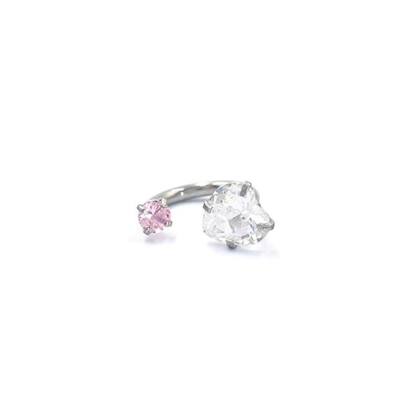 Khuyên đá chữ U - 1.2*8mm - Có 5 màu