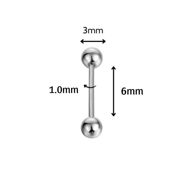 Khuyên đa năng - Có 6 size - Thép y tế