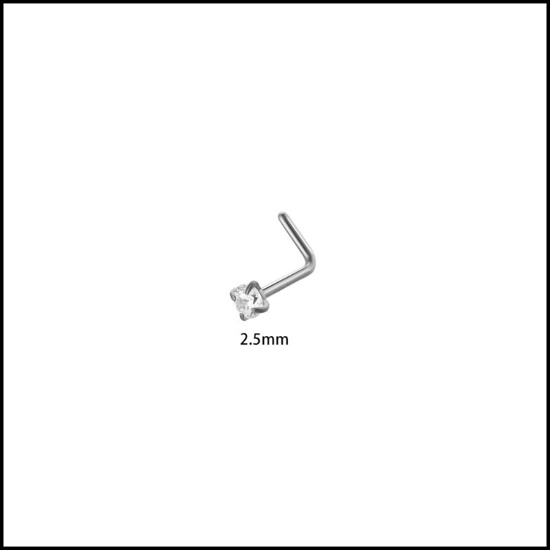 KHUYÊN MŨI CHỮ L - KHUYÊN TAI TRAGUS - Thép không gỉ