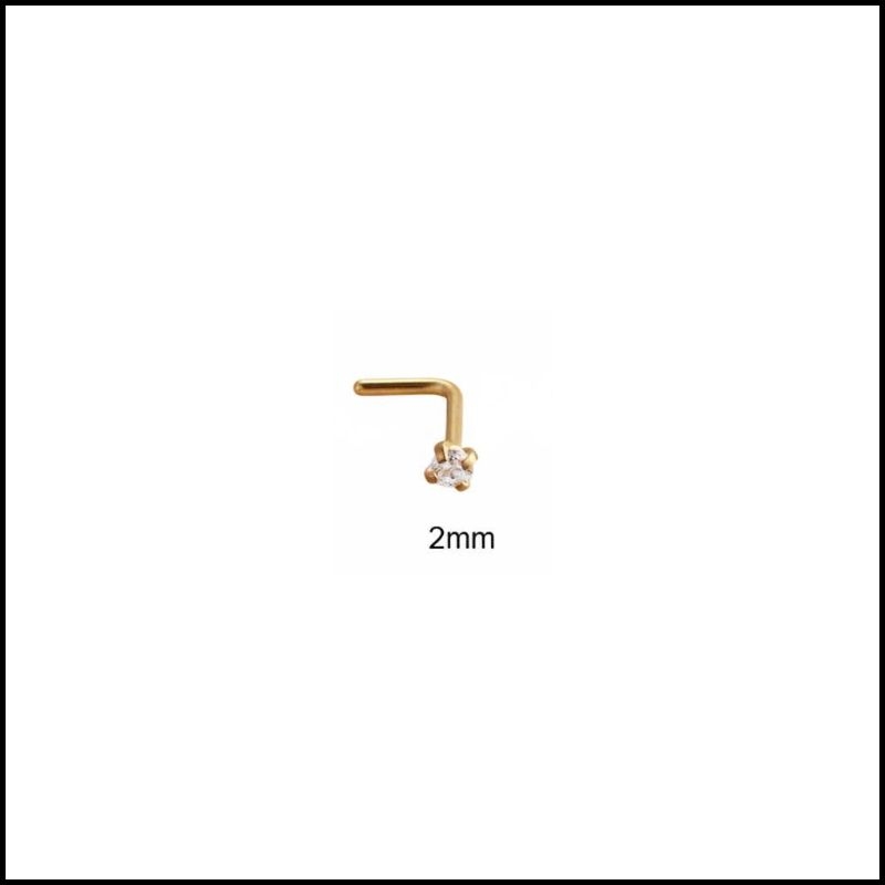 KHUYÊN MŨI CHỮ L - KHUYÊN TAI TRAGUS - Thép không gỉ