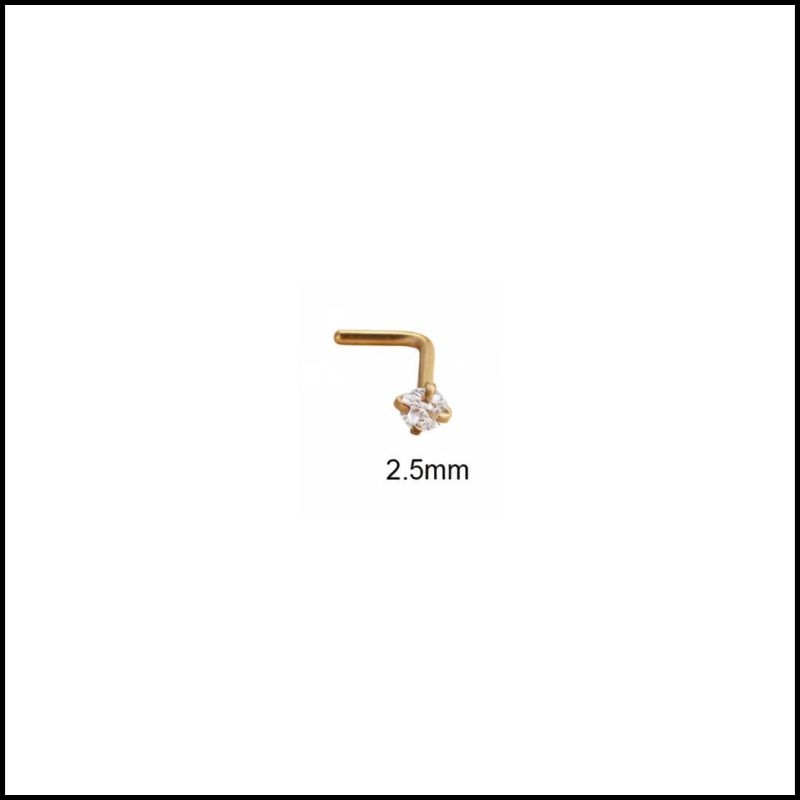 KHUYÊN MŨI CHỮ L - KHUYÊN TAI TRAGUS - Thép không gỉ
