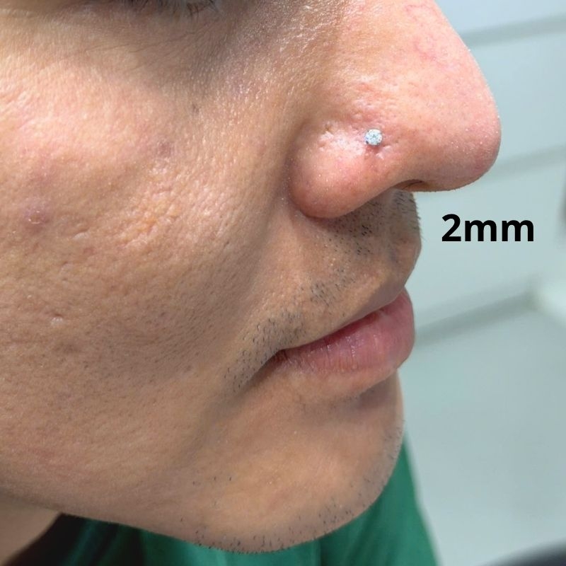 Khuyên Titan chốt nội thân mỏng - Khuyên mũi vặn, khó rơi