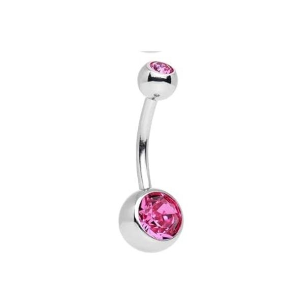 Khuyên rốn đính đá RUBY BLINK - 20 màu