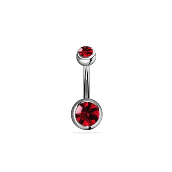 Khuyên rốn đính đá RUBY BLINK - 20 màu