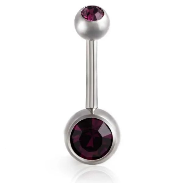 Khuyên rốn đính đá RUBY BLINK - 20 màu
