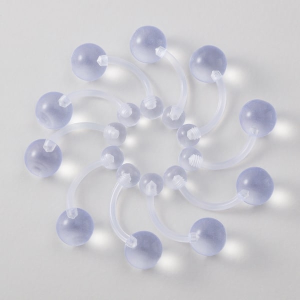 Khuyên rốn trong suốt giá rẻ, giữ lỗ - Nhựa acrylic, dành cho lỗ xỏ đã lành