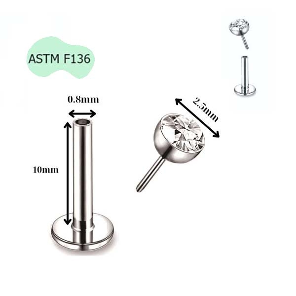 Khuyên cơ bản Titan đeo được nhiều vị trí - Có 6 size