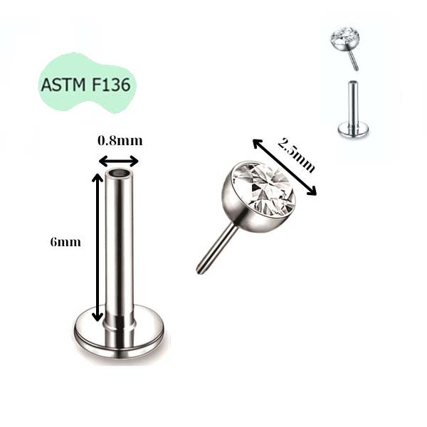 Khuyên cơ bản Titan đeo được nhiều vị trí - Có 6 size
