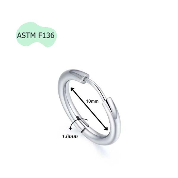 Khuyên vòng Titanium cơ bản - Có 2 size