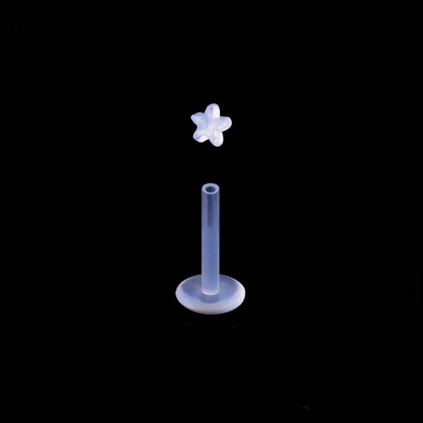 Ngôi sao trong suốt (màu da, trong suốt) - 1.2*8mm