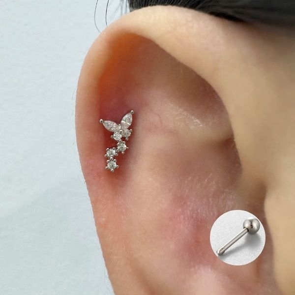 Khuyên tai Baby Butterfly / Hợp kim