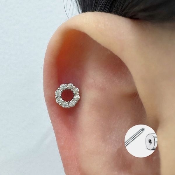 Khuyên tai Blink Circle / Hợp kim