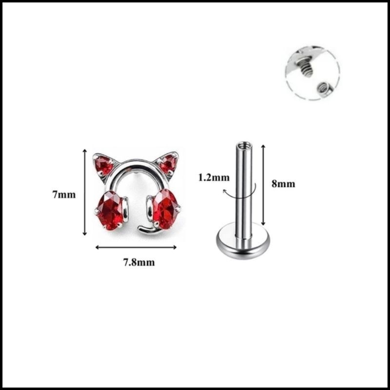 Titanium / ok365 Cat Headphones - 2 màu 1.2*8mm