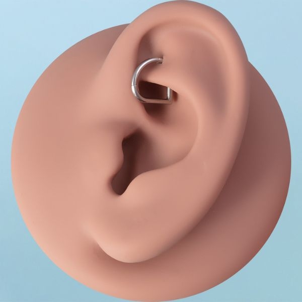 Khuyên tai hình giọt nước đeo tai/ septum 1.2mm - Thép y tế