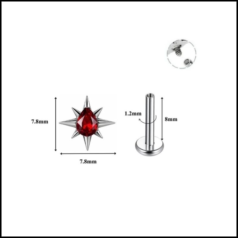 Titanium / ok365 sao băng - 2 màu - 1.2*8mm