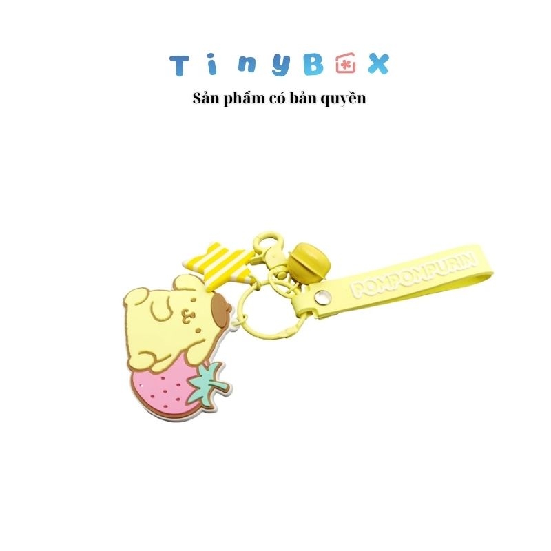 Móc khóa cao su Pompompurin chính hãng