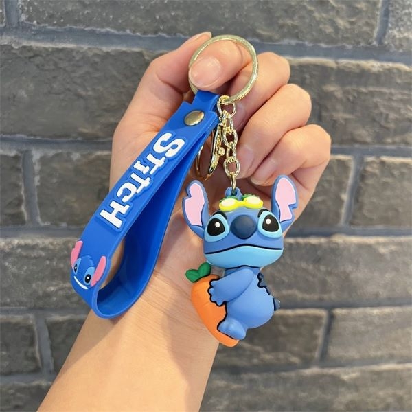 Móc khóa STITCH phối họa tiết trái cây - 4 mẫu cực xinh