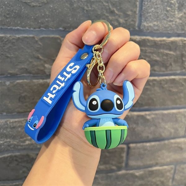 Móc khóa STITCH phối họa tiết trái cây - 4 mẫu cực xinh
