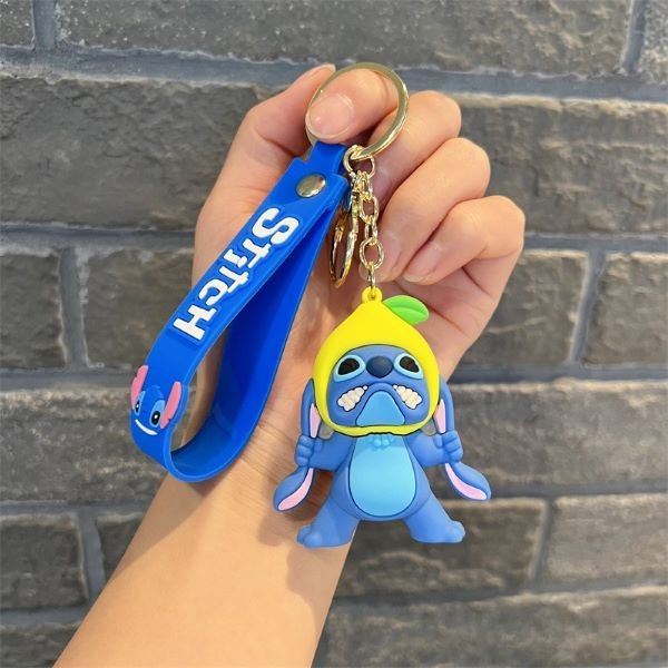 Móc khóa STITCH phối họa tiết trái cây - 4 mẫu cực xinh