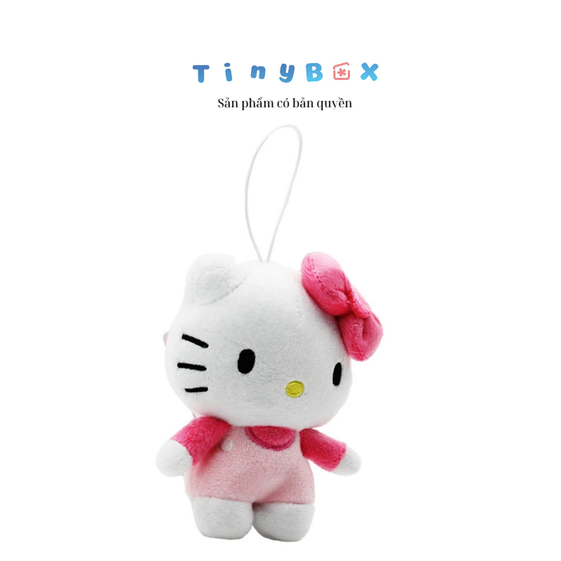 Móc khóa thú bông Hello Kitty