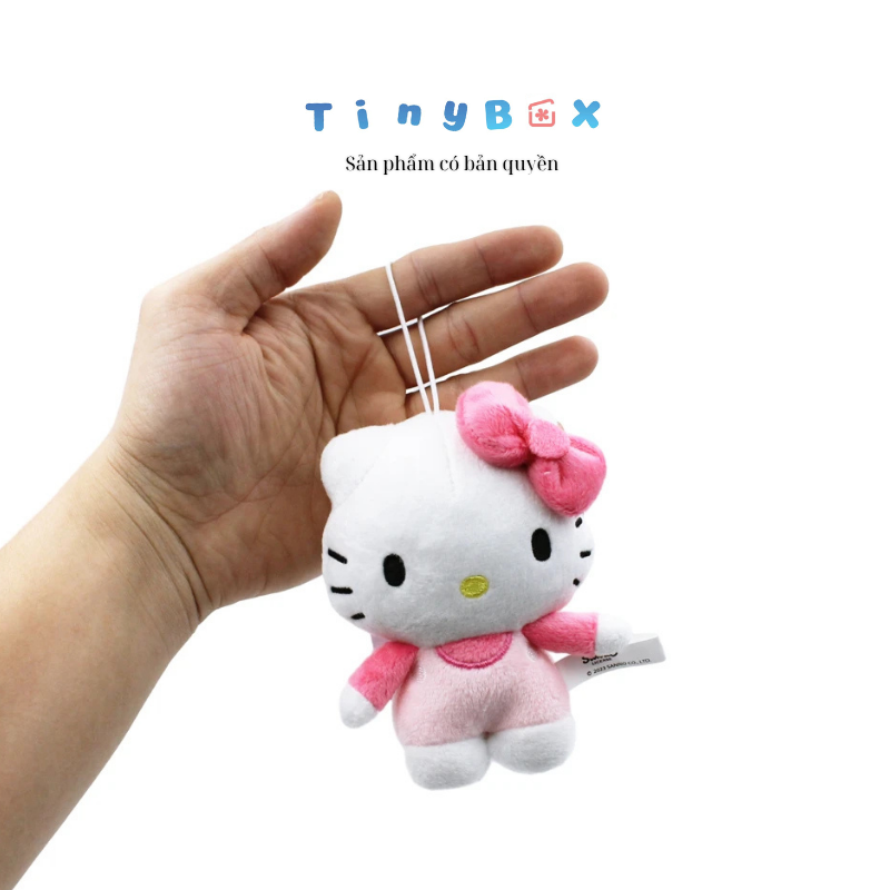 Móc khóa thú bông Hello Kitty