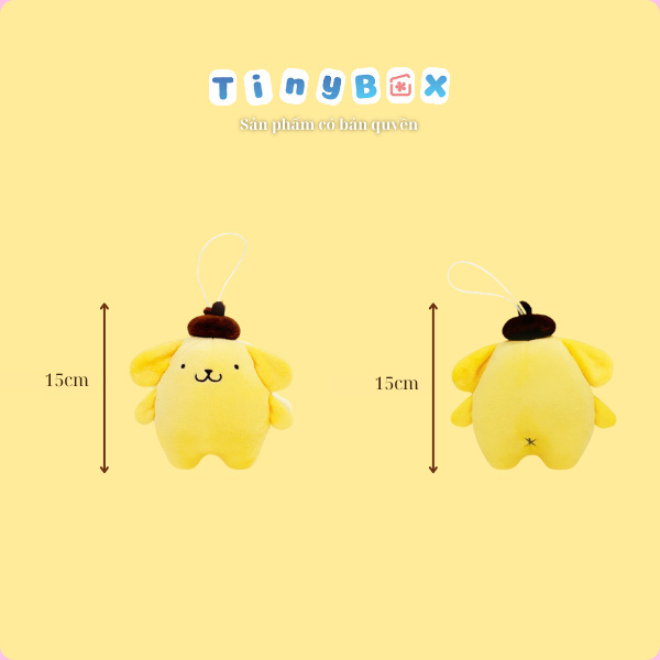 Móc khóa thú bông Pompompurin